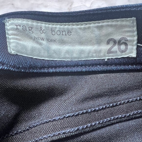 Rag & Bone High Rise Ankle Skinny in Twilight 26 - Picture 5 of 10